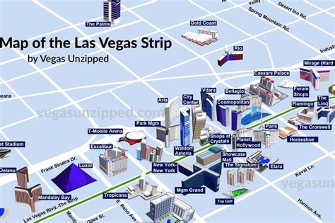 Las Vegas Strip Map 2024: (Casino Hotel Map